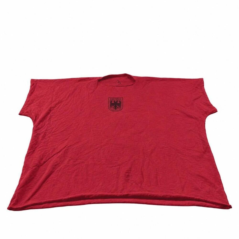 Yeezy Vultures Red Sample Boxy Short Sleeve Tee Size 3 Rare Kanye West Archival